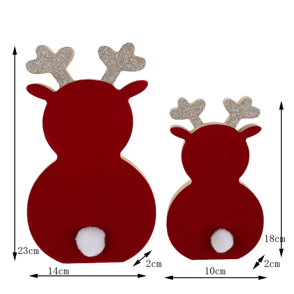 OEM Weihnachten Holz Rentier Tischdekoration Fabrikpreis-Tangchen 4
