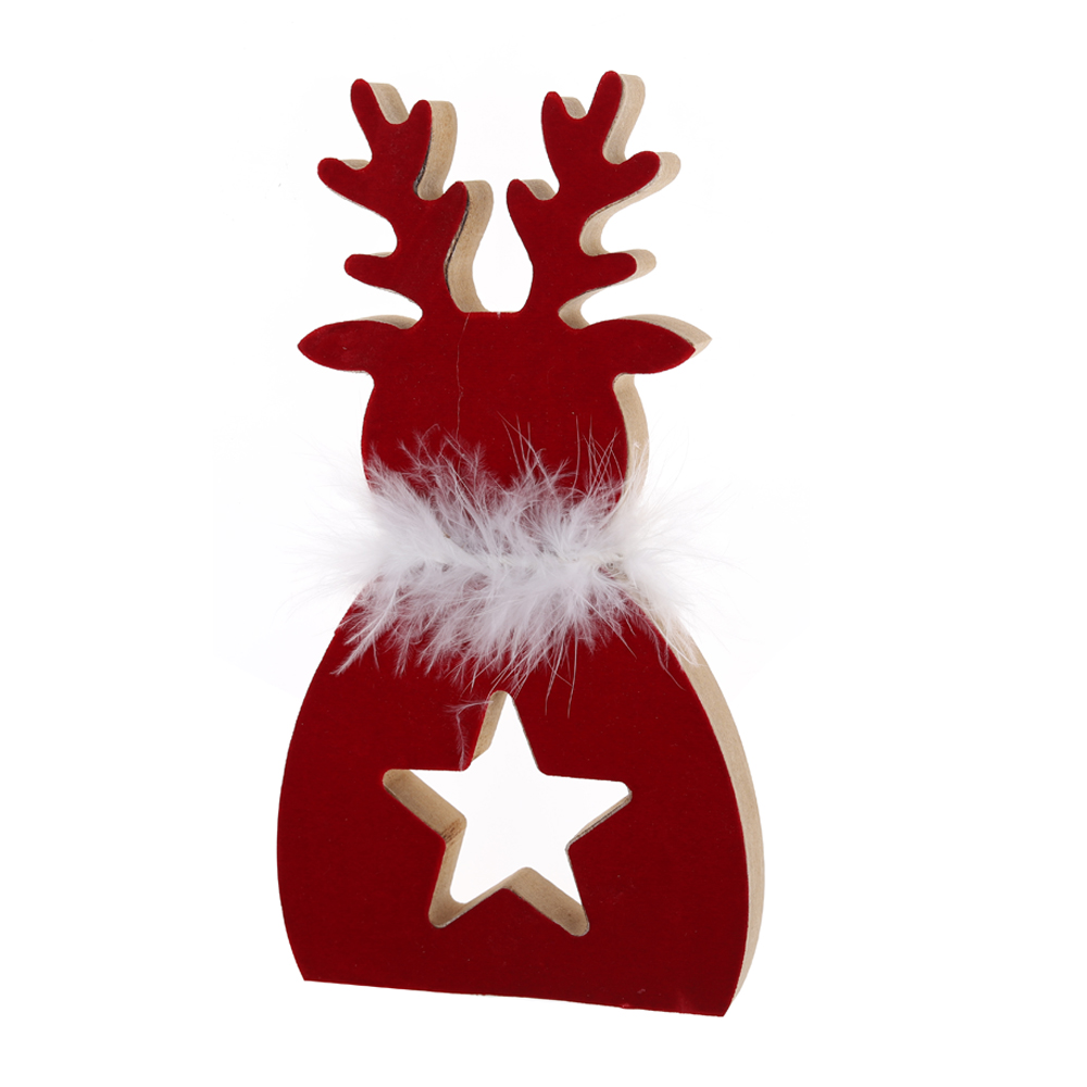 OEM Weihnachten Holz Rentier Tischdekoration Fabrikpreis-Tangchen 6