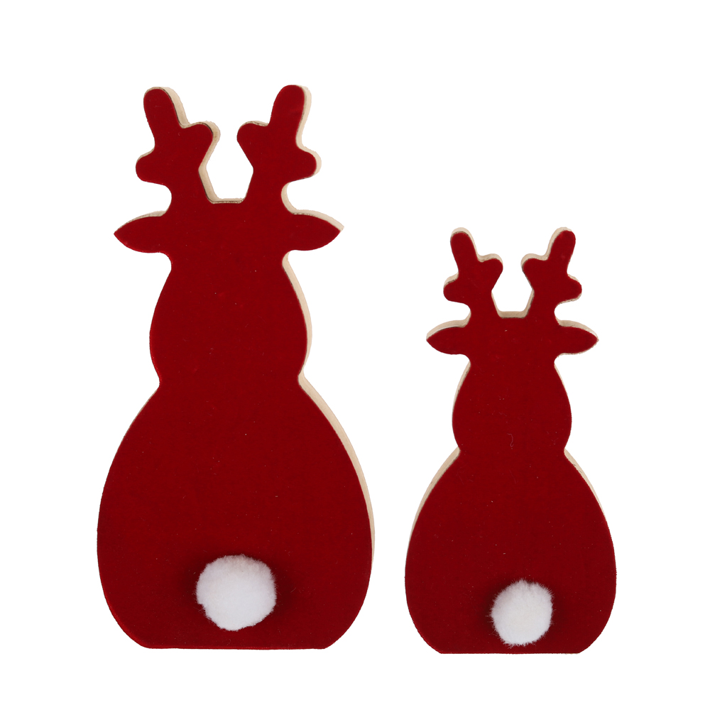 OEM Weihnachten Holz Rentier Tischdekoration Fabrikpreis-Tangchen 7