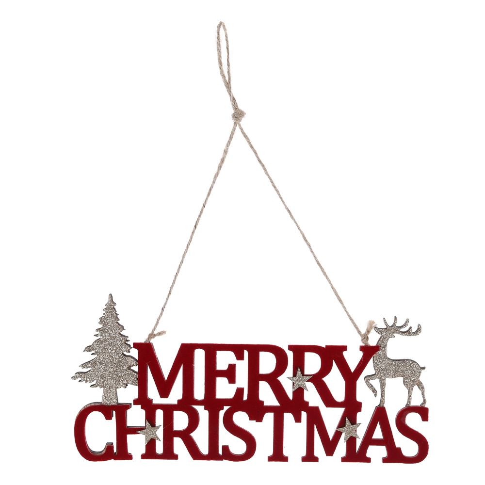 Beste Qualität Frohe Weihnachten NOEL Tür hängende Dekorationen Oem-Tangchen 1