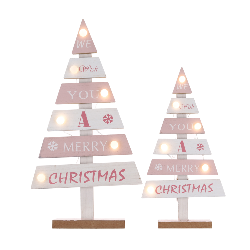 Árbol de Navidad de madera de la mejor calidad, decoraciones para fiestas en casa, fábrica 2