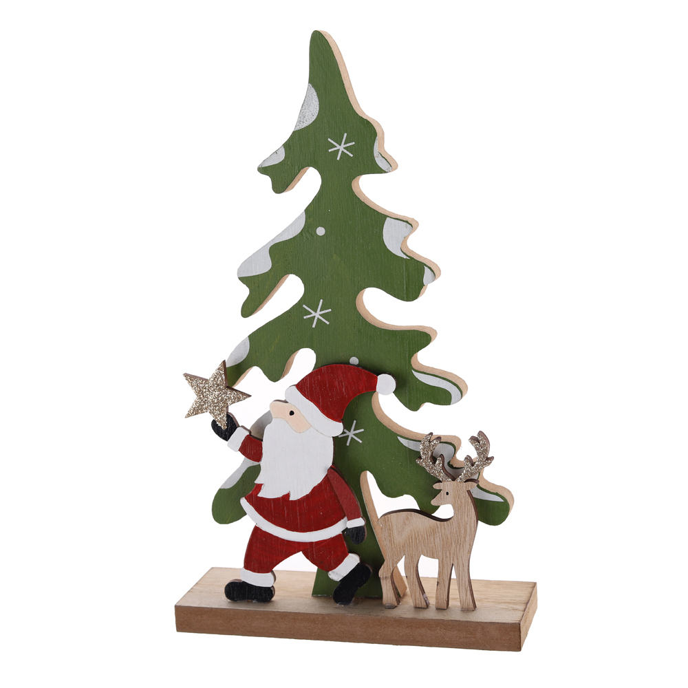 Árbol de Navidad de madera de la mejor calidad, decoraciones para fiestas en casa, fábrica 3