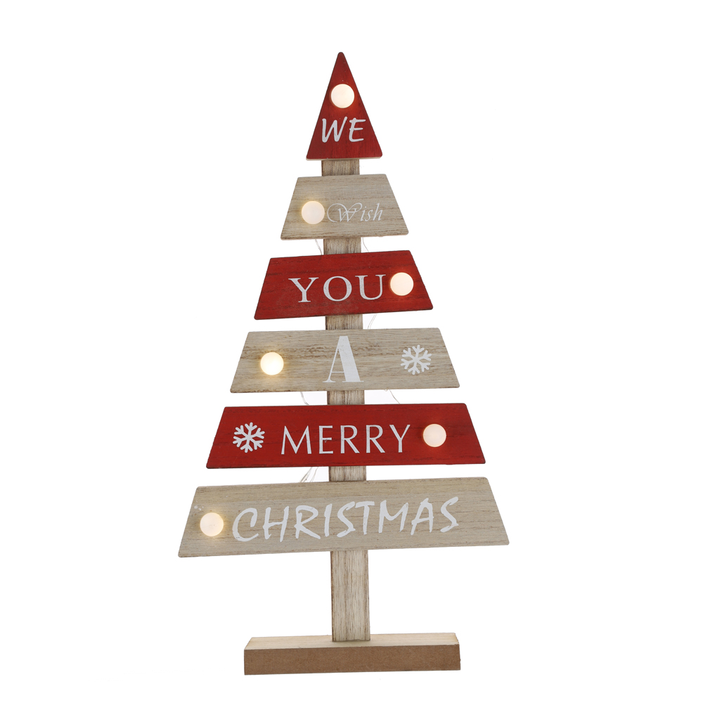 Árbol de Navidad de madera de la mejor calidad, decoraciones para fiestas en casa, fábrica 5