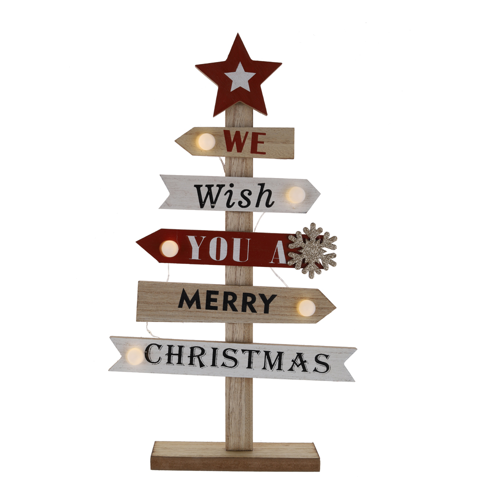 Árbol de Navidad de madera de la mejor calidad, decoraciones para fiestas en casa, fábrica 6