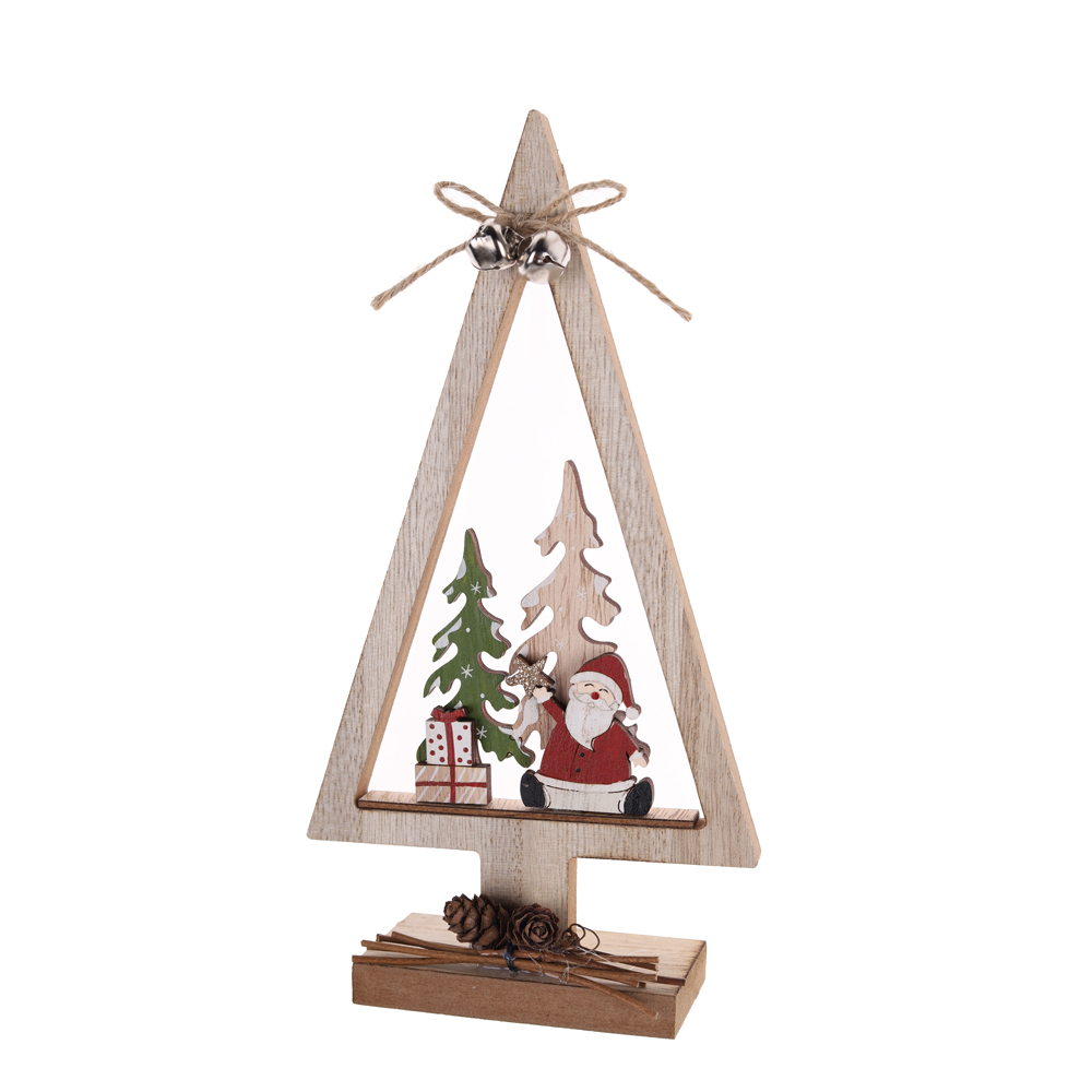 Árbol de Navidad de madera de la mejor calidad, decoraciones para fiestas en casa, fábrica 8