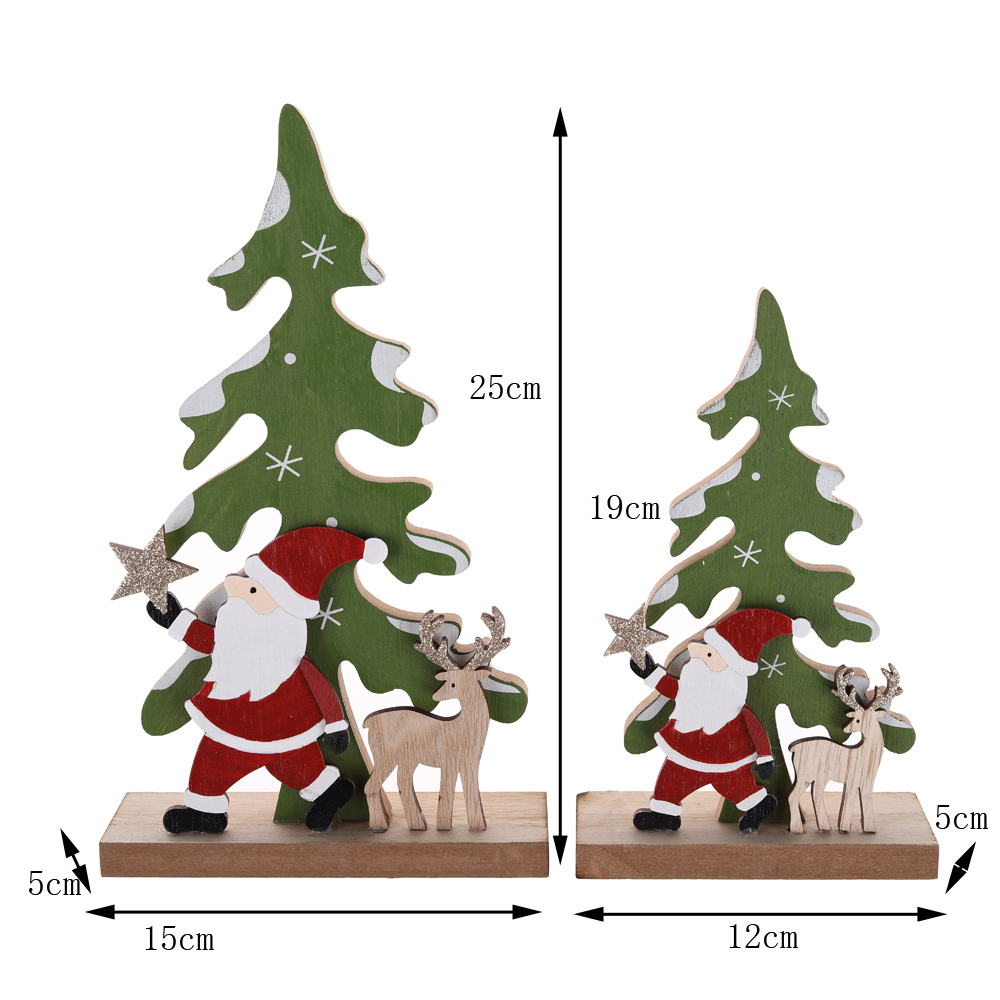 Árbol de Navidad de madera de la mejor calidad, decoraciones para fiestas en casa, fábrica 9