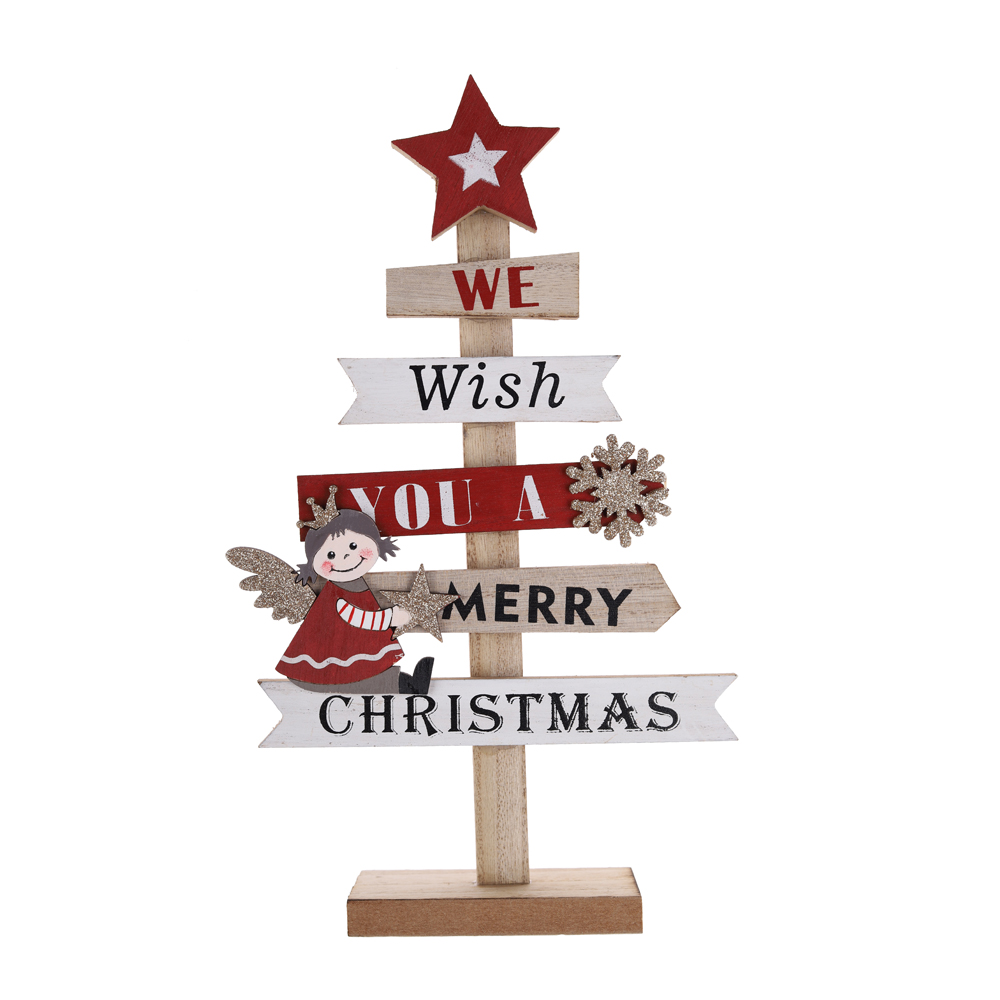 Árbol de Navidad de madera de la mejor calidad, decoraciones para fiestas en casa, fábrica 10