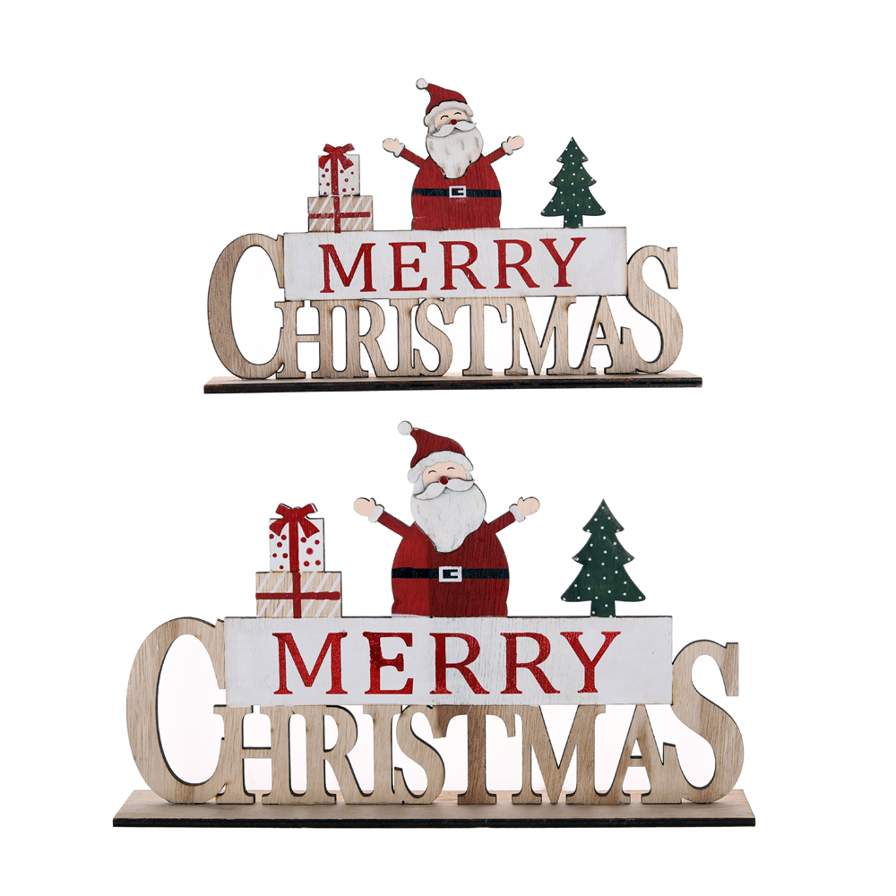 Precio de fábrica: Adornos navideños de Papá Noel para la mesa y la ventana del hogar, al por mayor - Tangchen 1