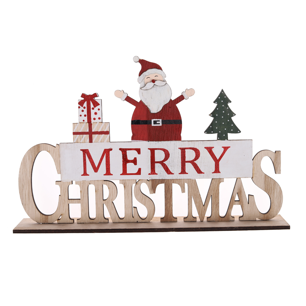 Precio de fábrica: Adornos navideños de Papá Noel para la mesa y la ventana del hogar, al por mayor - Tangchen 5