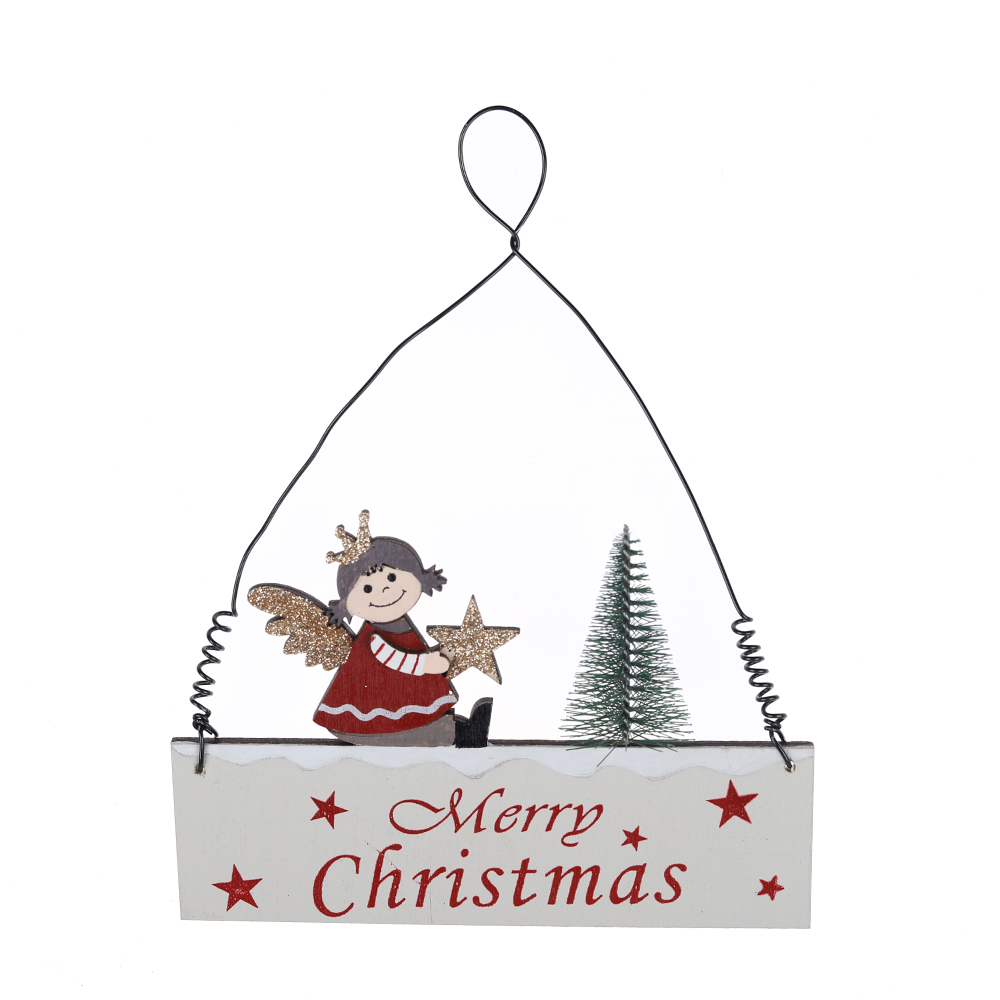 Bester Weihnachtsengel Willkommen Haustür Wandbehang Dekoration Fabrikpreis-Tangchen 4