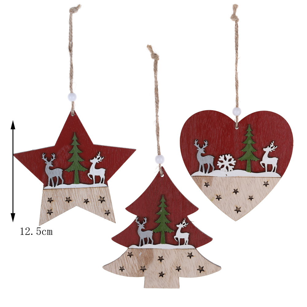 China Weihnachten Herz Baum Sternform Weihnachten Home Party Baum hängen Großhandel-Tangchen 10