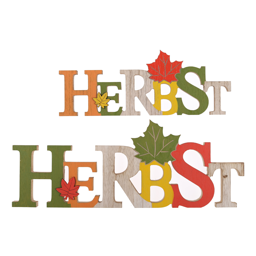 Fabrikpreis Ernte Holz Tischplatte HERBST Fensterdekorationen Großhandel-Tangchen 1