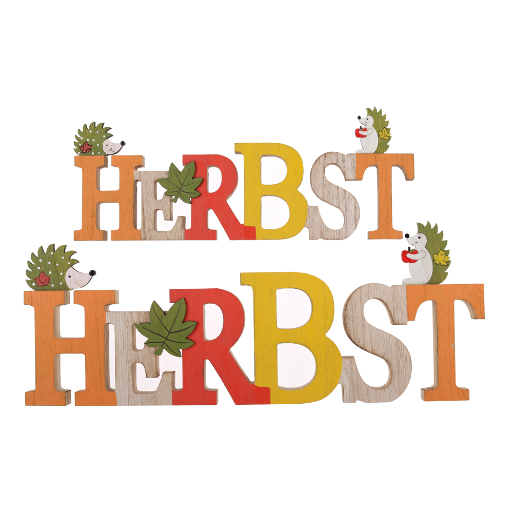 Fabrikpreis Ernte Holz Tischplatte HERBST Fensterdekorationen Großhandel-Tangchen 2