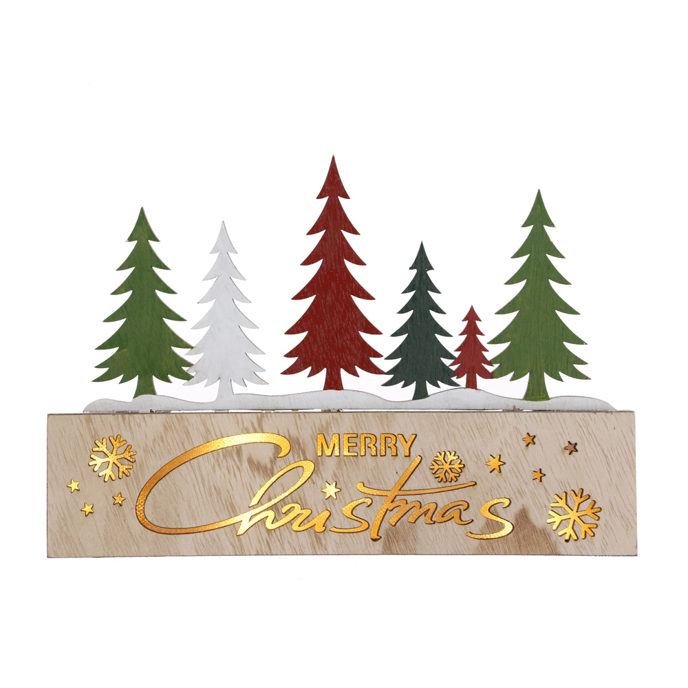 Christmas Wooden Tree Tabletop Decorations Living Room Window Decor Oem With Good Price-Tangchen 1