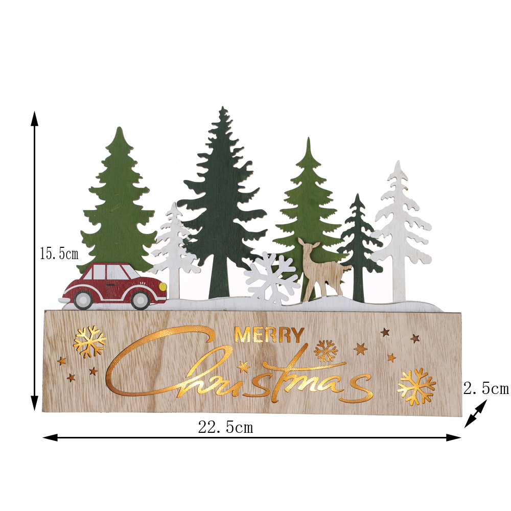 Weihnachtsbaum aus Holz, Tischdekoration, Wohnzimmer, Fensterdekoration, OEM mit gutem Preis-Tangchen 2