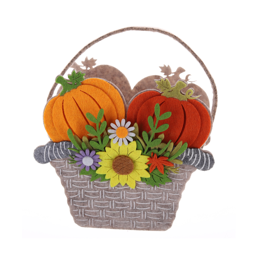 Bolsas de regalo de fieltro personalizadas para la cosecha de calabazas, decoraciones de cosecha de fábrica de China 4