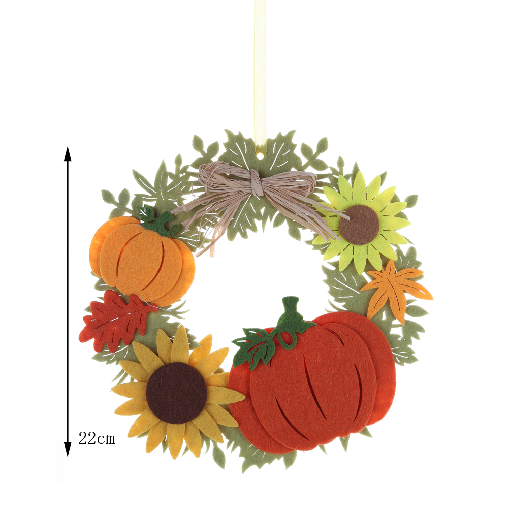 Guirnalda de calabazas de fieltro para decoración del hogar, hecha a medida, de fábrica china 5