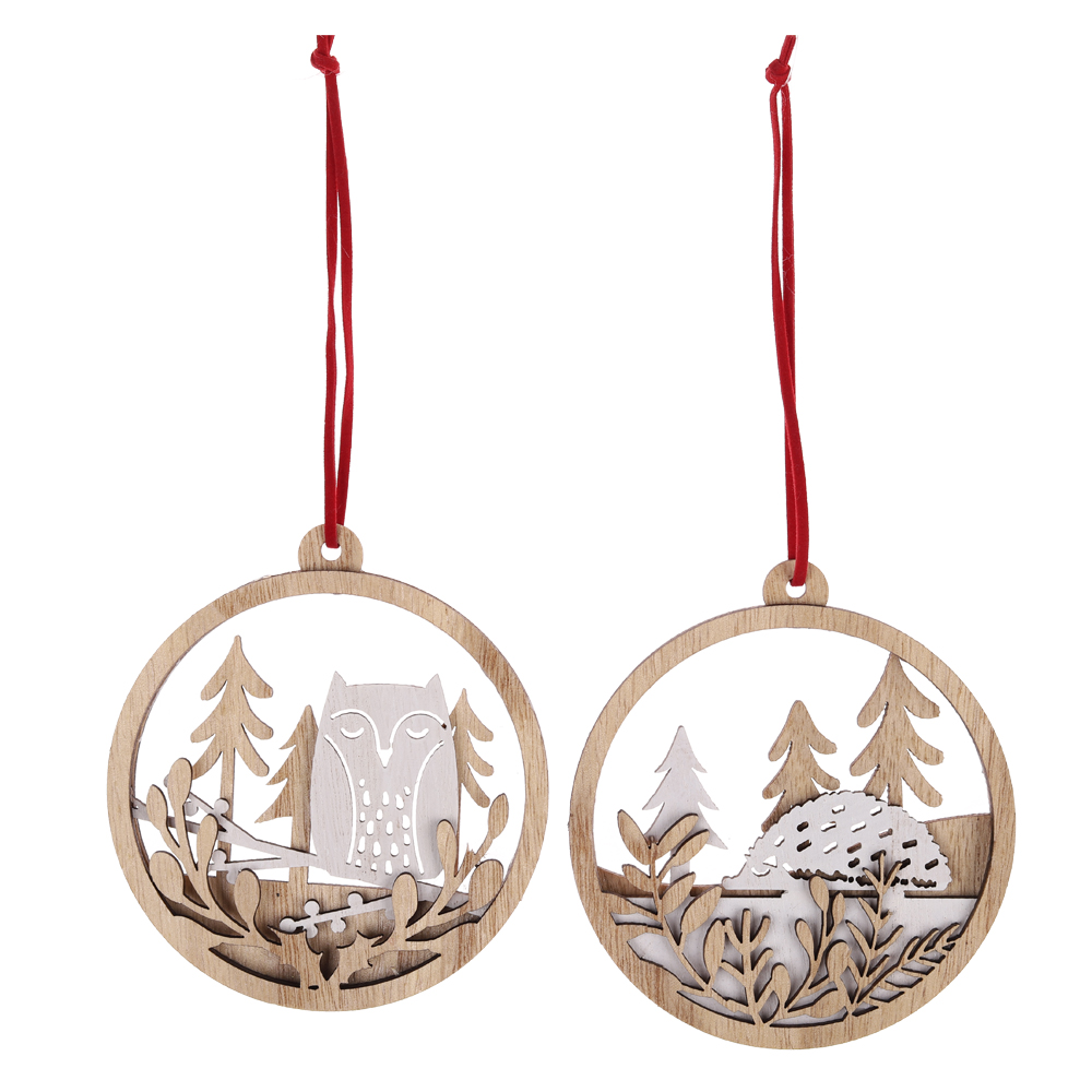 OEM-Weihnachtsbaumschmuck aus Holz Weihnachtsbaumanhänger zu verkaufen-Tangchen 2