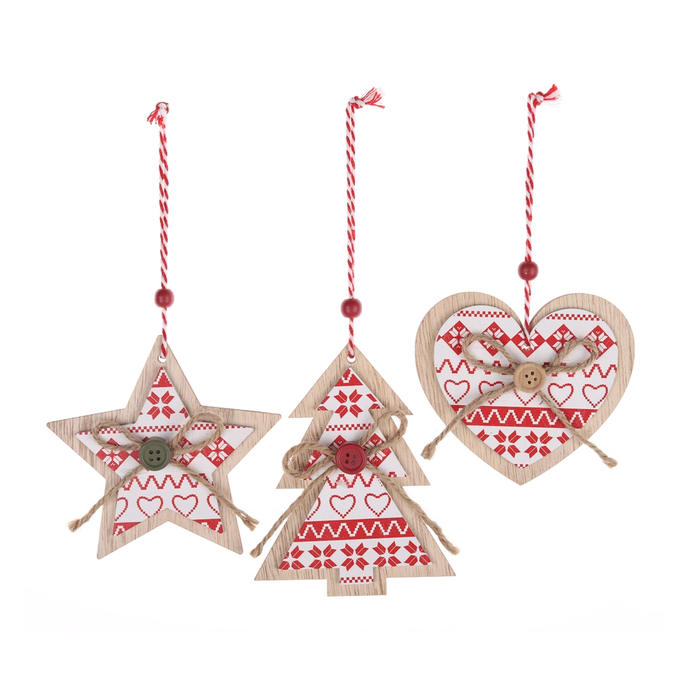OEM-Weihnachtsbaumschmuck aus Holz Weihnachtsbaumanhänger zu verkaufen-Tangchen 1