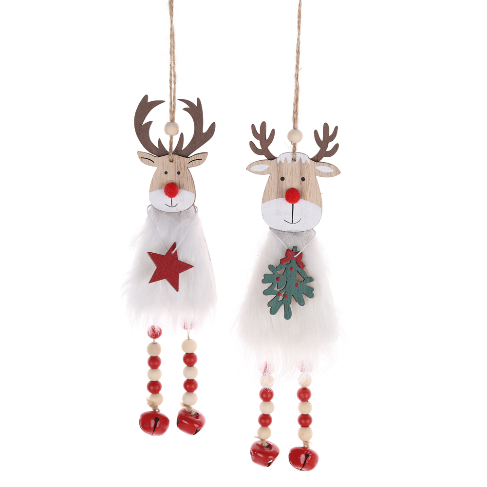 Weihnachten Rentier aus Holz Weihnachtsbaum Hängende Dekoration OEM mit gutem Preis-Tangchen 3
