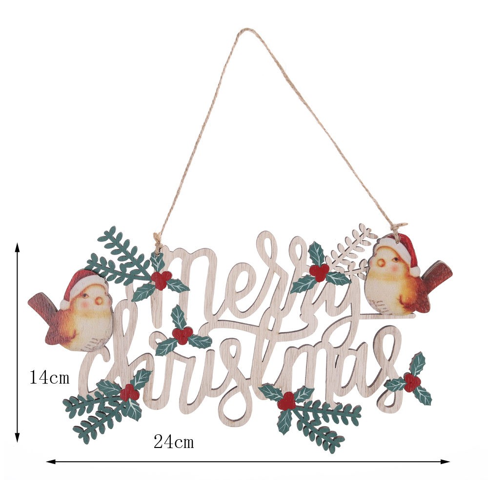 OEM Frohe Weihnachten Haustür hängende Ornamente Fabrikpreis-Tangchen 6