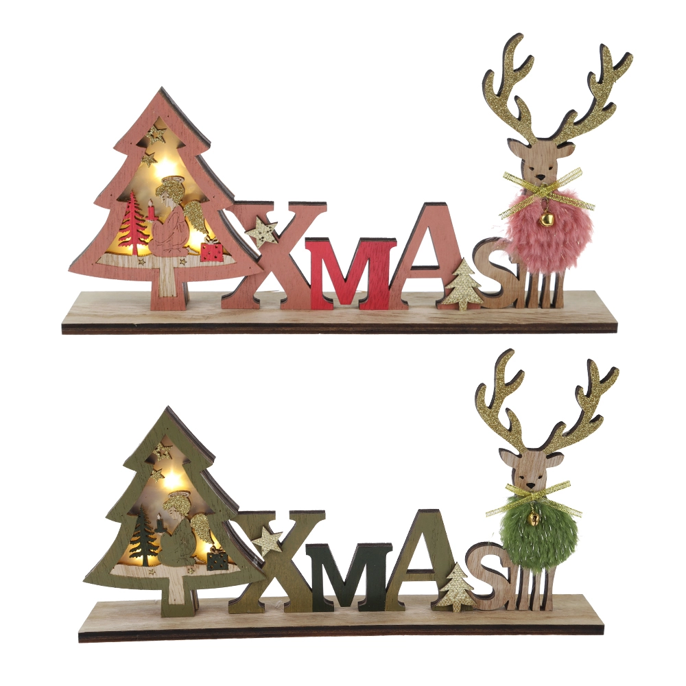 Factory Price Christmas NOEL Deer Tabletop Decoration Home Party Decor Supplier-Tangchen 1