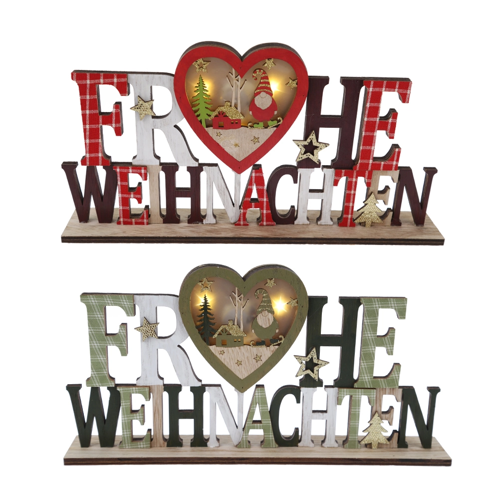 Custom Merry Christmas Deer Heart Home Party Tabletop Decor Factory From China 1