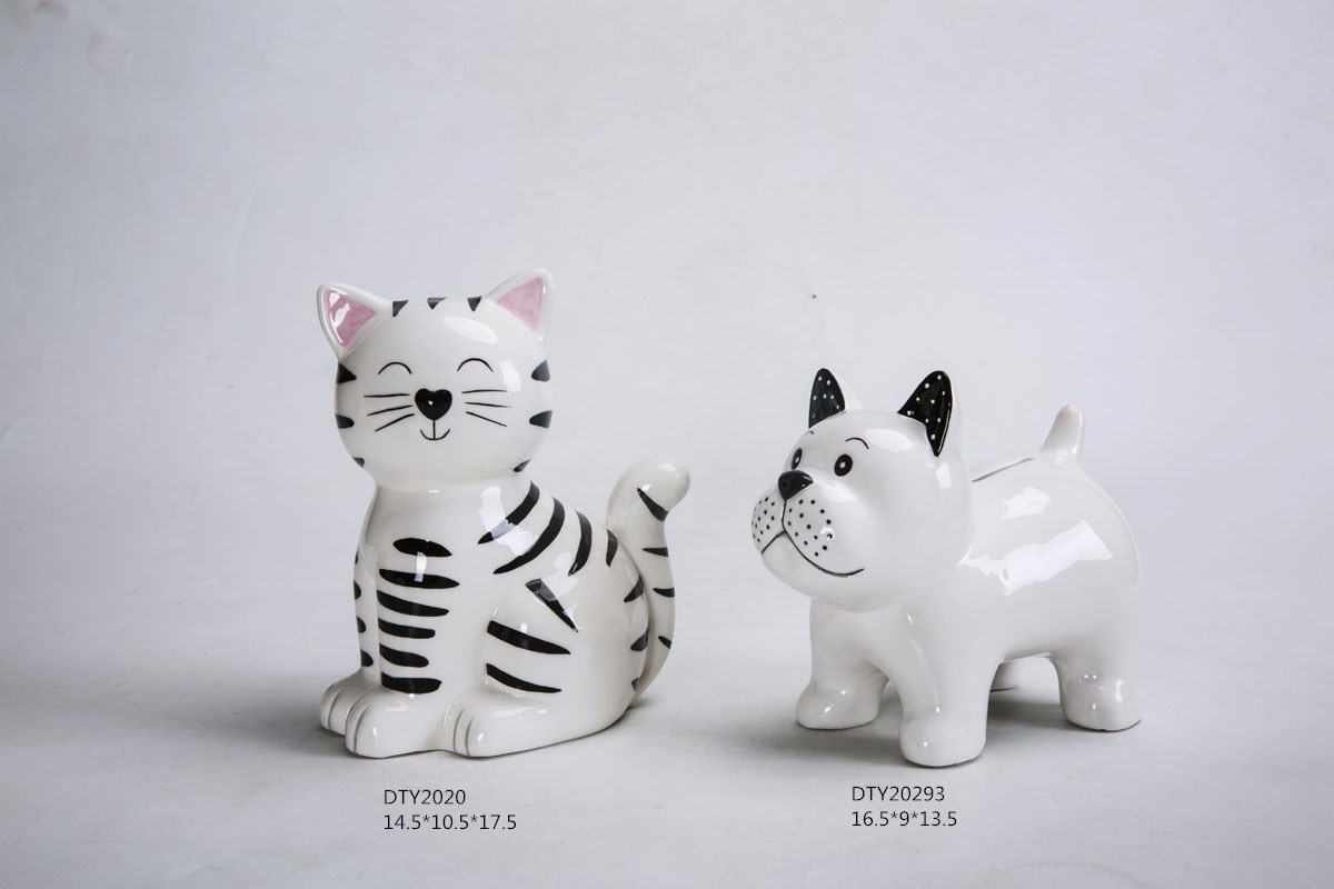 Wholesale Christmas Decoration Desktop Ceramic Cute Bear Figures Tabletop Xmas Statue 6