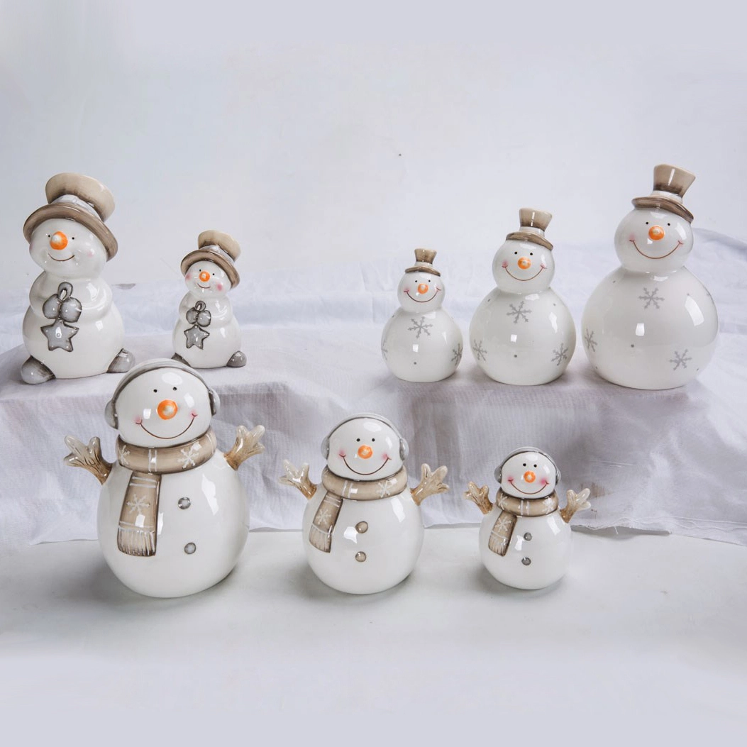Christmas Ornaments Statue Sculpture Festival Home Arts Ceramic Santa Claus Figurine 1