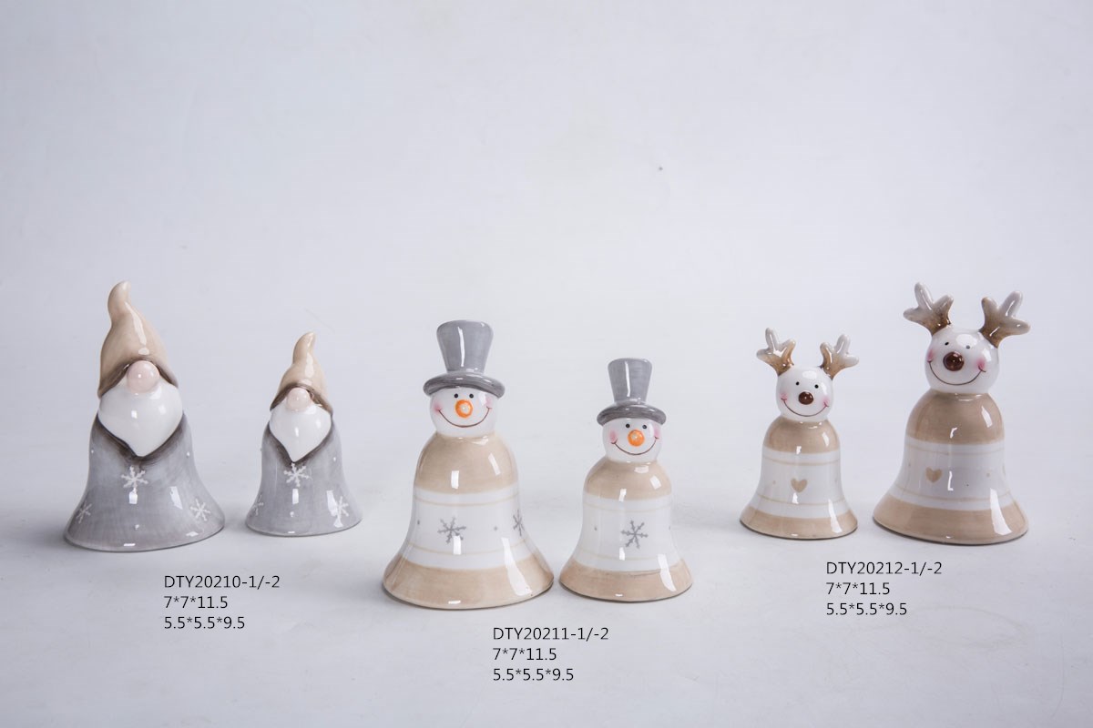 Adornos navideños Estatua Escultura Festival Hogar Artes Cerámica Figura de Papá Noel 6