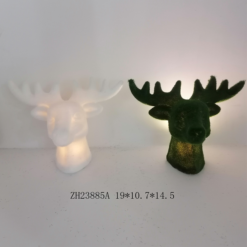 Weihnachten Home Party Favor LED Licht Up Keramik Schneemann Figurine Tabletop Dacorations 2