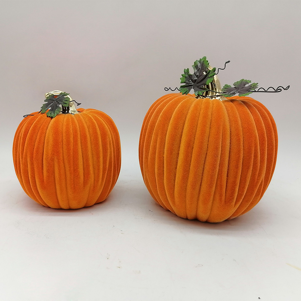 Halloween Kürbis Keramik Handwerk Herbst Ernte Dekoration Orange Kürbis 2
