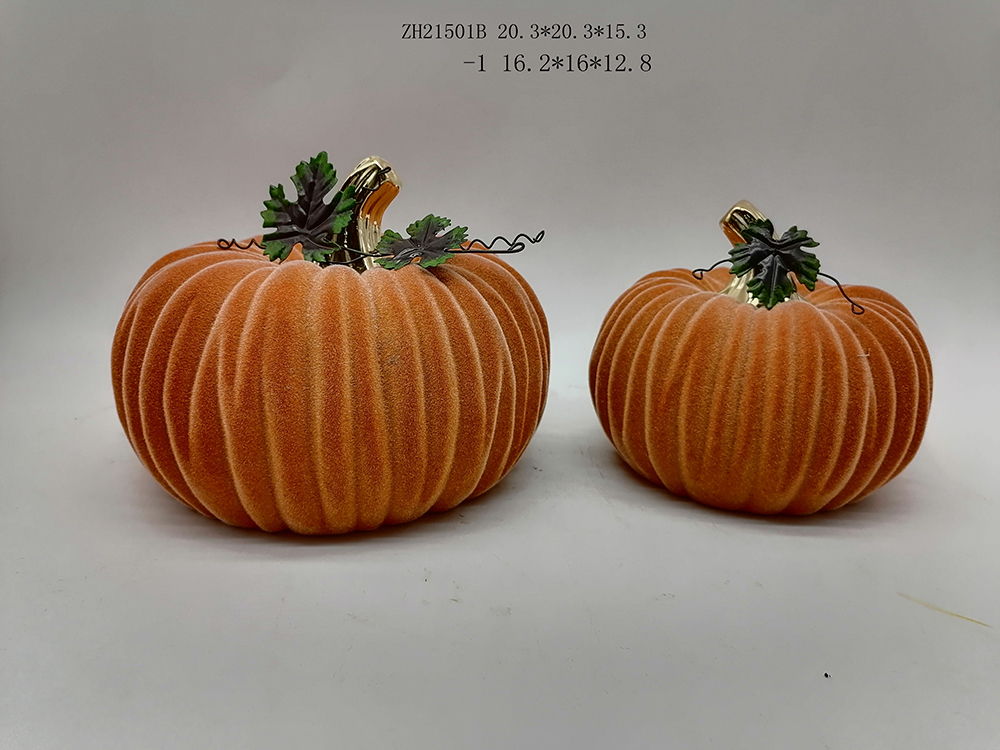 Halloween Kürbis Keramik Handwerk Herbst Ernte Dekoration Orange Kürbis 1