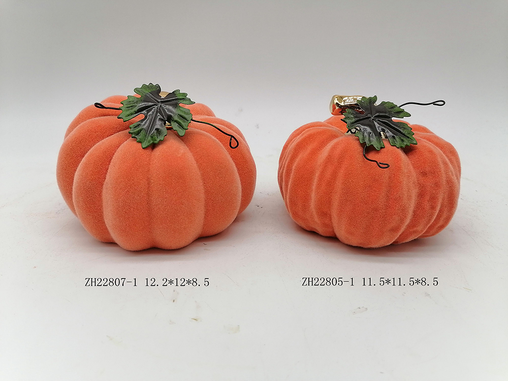Halloween Kürbis Keramik Handwerk Herbst Ernte Dekoration Orange Kürbis 3