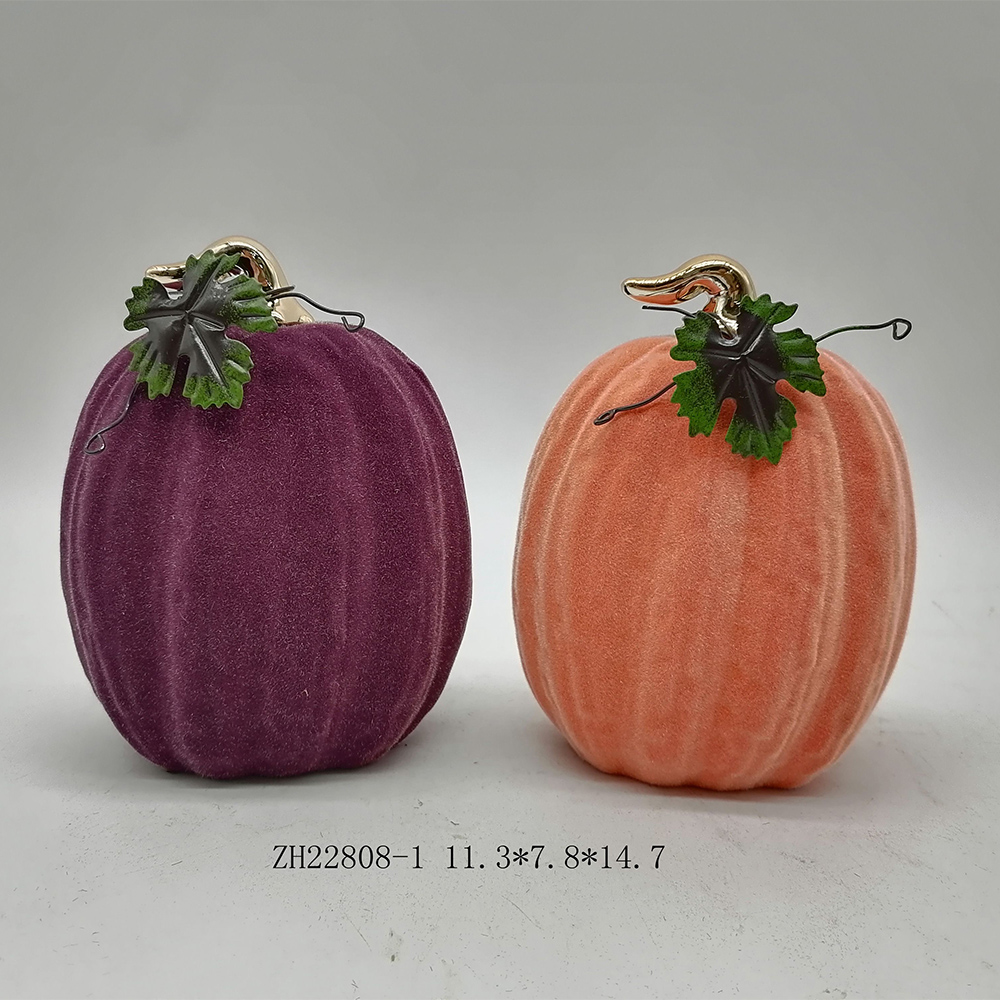 Halloween-Simulation Keramik-Kürbis-Modell Künstliche Handwerk Herbsternte Dekoration 2