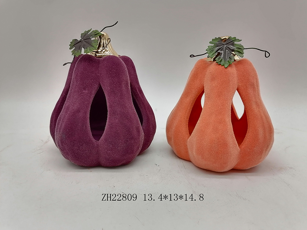 Halloween-Simulation Keramik-Kürbis-Modell Künstliche Handwerk Herbsternte Dekoration 3