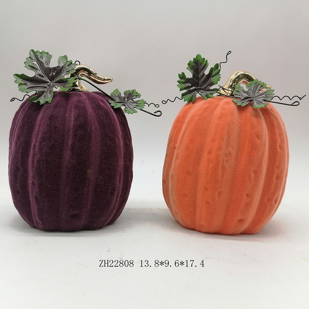 Halloween-Simulation Keramik-Kürbis-Modell Künstliche Handwerk Herbsternte Dekoration 4