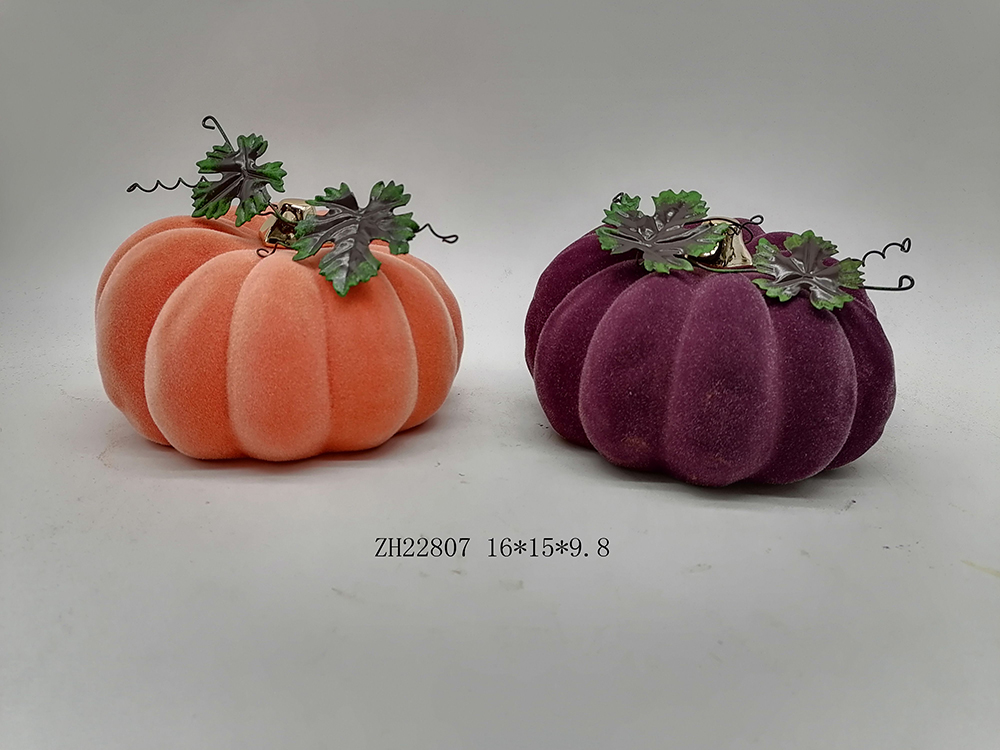 Halloween Kürbis Beflockung Handwerk Keramik Dekorationen Home Decor 4
