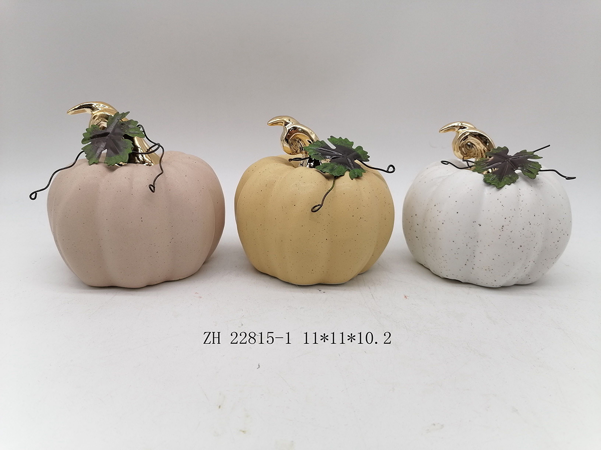 Tangchen Halloween-Kürbis-Dekoration, Keramik, Kunsthandwerk, Heimdekoration 2