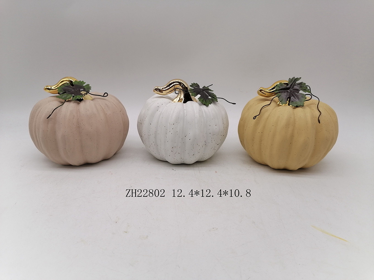 Tangchen Halloween-Kürbis-Dekoration, Keramik, Kunsthandwerk, Heimdekoration 4