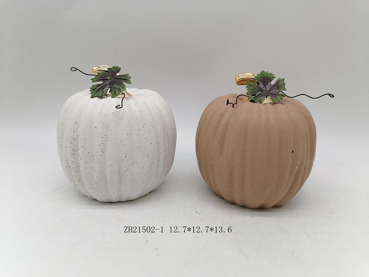 Tangchen Simulierter Kürbis, Halloween, Keramik-Tischdekoration, Feiertagsdekoration 3