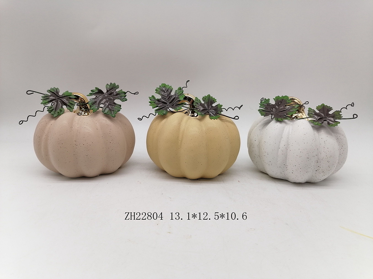 Tangchen Simulierter Kürbis, Halloween, Keramik-Tischdekoration, Feiertagsdekoration 4
