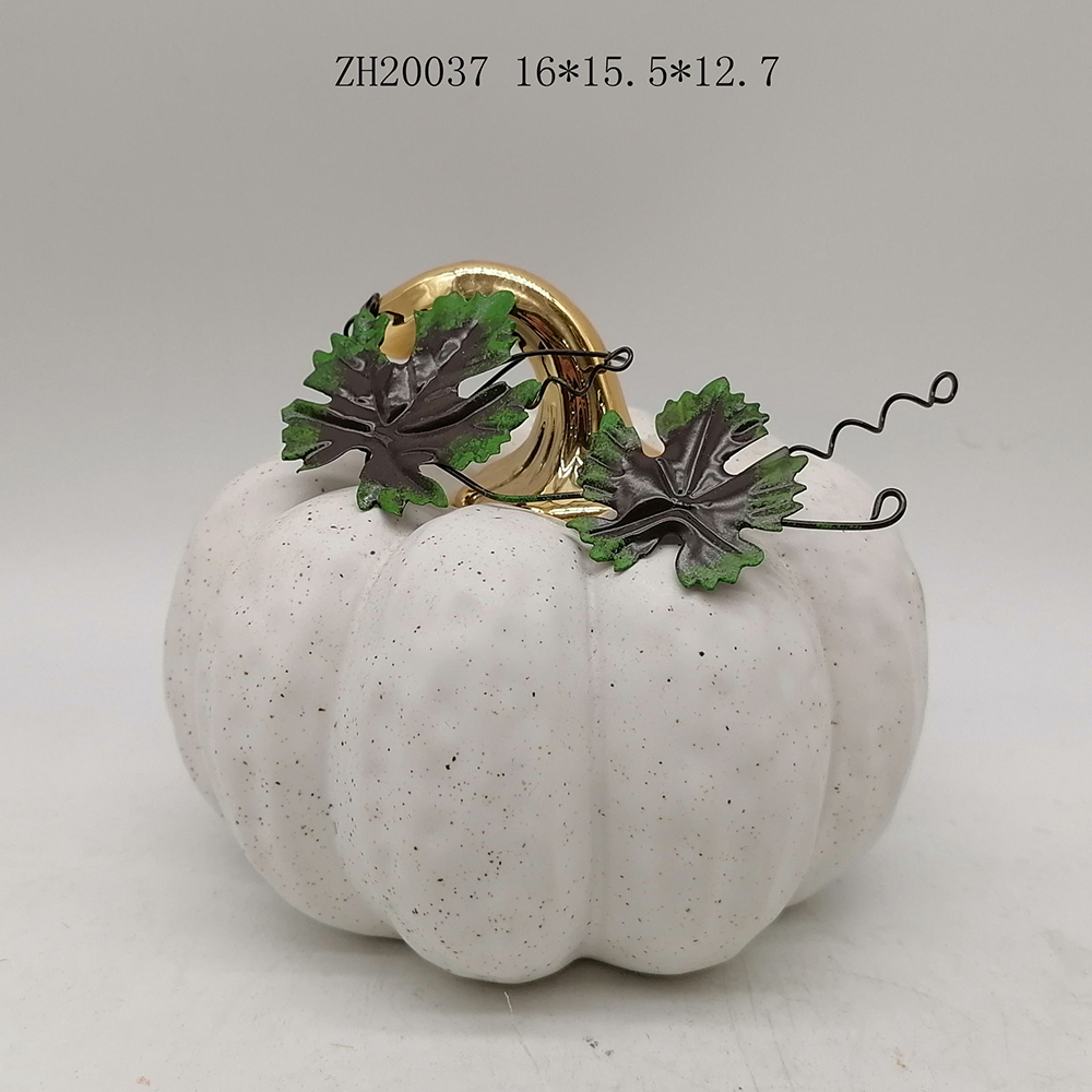 Tangchen Simulierter Kürbis, Halloween, Keramik-Tischdekoration, Feiertagsdekoration 5