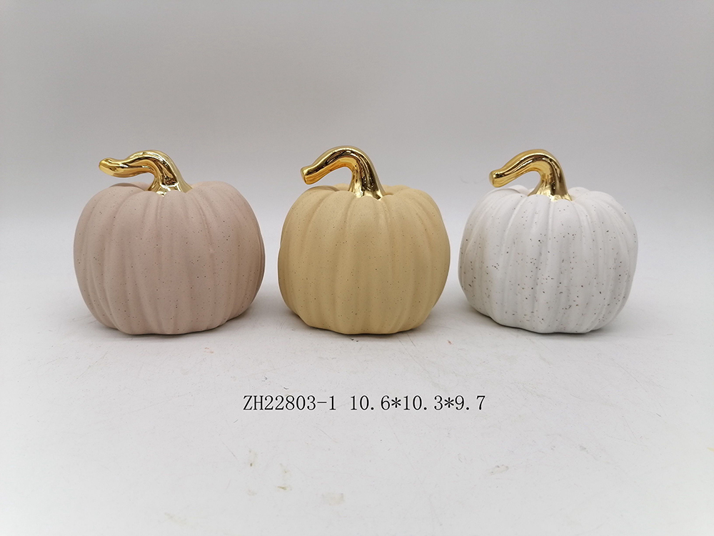 Tangchen Farbige Kürbis Halloween Keramik Dekorationen Festliche Atmosphäre Ornamente 2