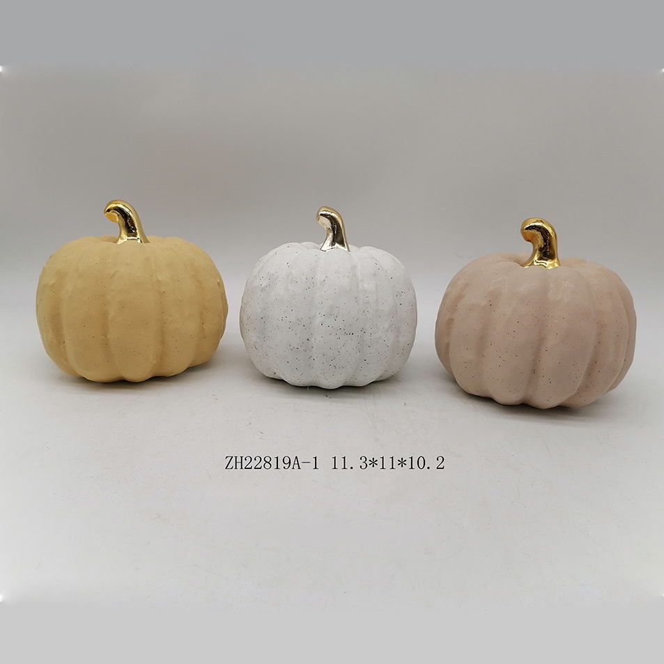 Tangchen Farbige Kürbis Halloween Keramik Dekorationen Festliche Atmosphäre Ornamente 4