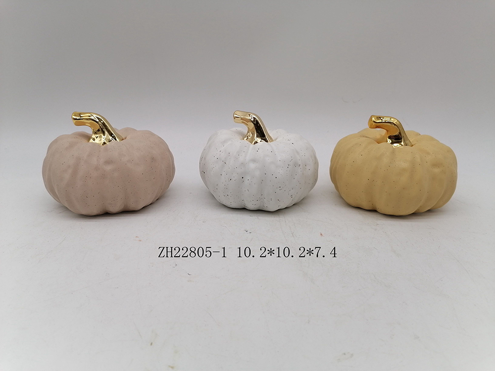 Tangchen Farbige Kürbis Halloween Keramik Dekorationen Festliche Atmosphäre Ornamente 3