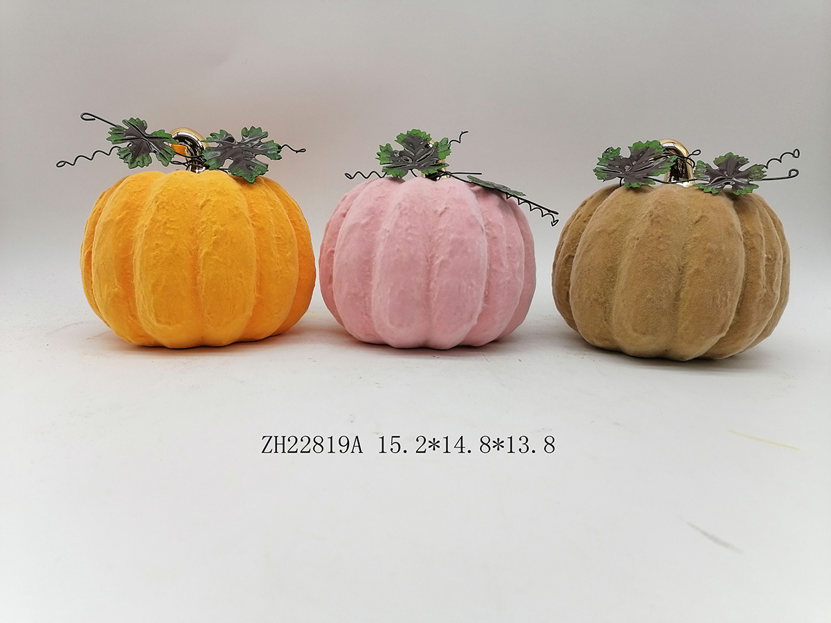 Adornos de calabaza simulados Tangchen, adornos de peluche de cerámica para Halloween, decoración de ambientes 6