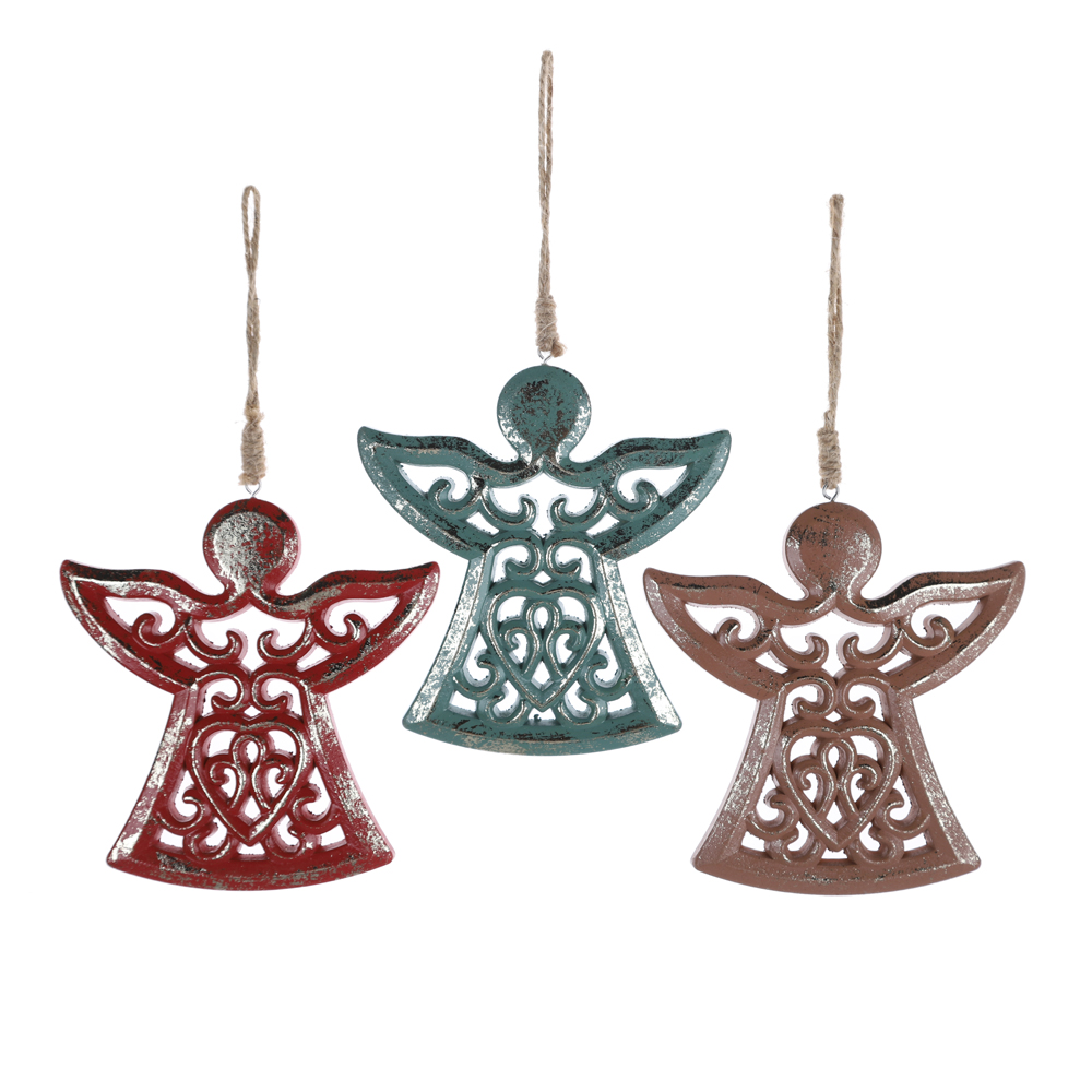 Urlaub Party Lieferanten Vintage Mini Glocken Weihnachtsbaum Form Holz Hängende Ornament 2