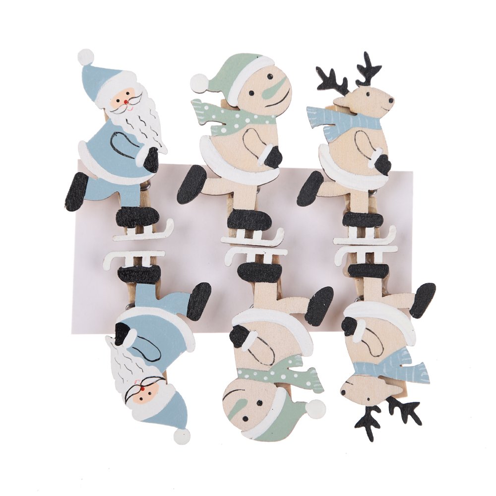 DIY Weihnachtsdekoration Holzkartenhalter Schneemann Postkartenhalter 4
