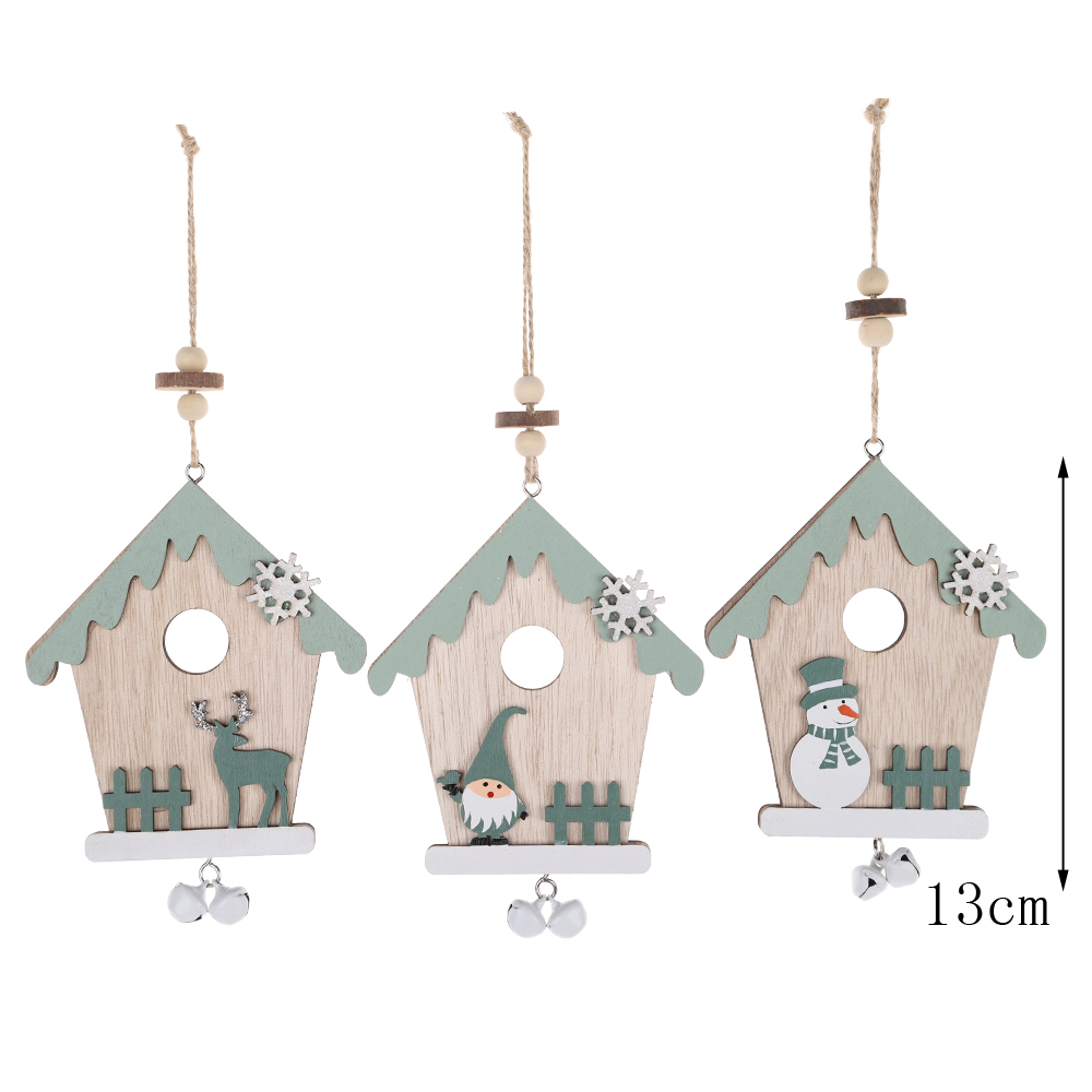 Holz Bauernhaus Weihnachten Mini Lkw Ornamente Weihnachten Auto Dekorationen Hängen Lkw 4